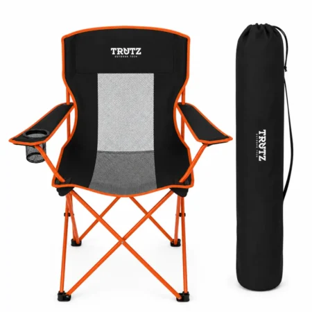 SILLON DIRECTOR C/APOYA BRAZO - NEGRO Y NARANJA (L) - TRUTZ