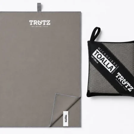 TOALLA SECADO RAPIDO GRIS OSCURO - C/IMAN - TRUTZ