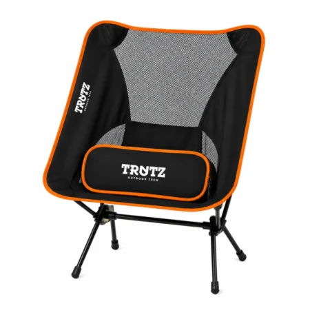 SILLA PLEGABLE ALUMINIO TELESCOPICA NARANJA Y NEGRO - TRUTZ  - TRUTZ
